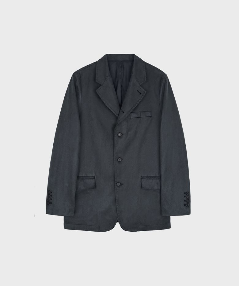 JUDE FAUX LEATHER BLAZER