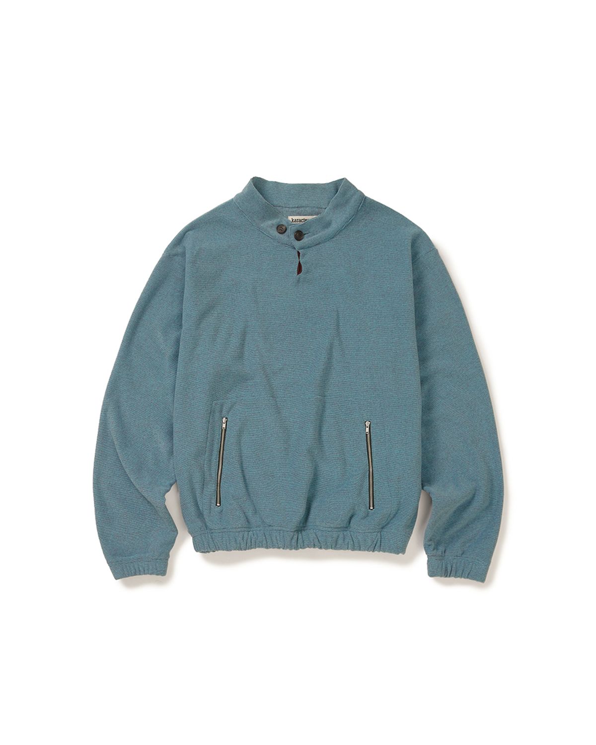 카락터(KARACTOR) Surface fleece pullover / Dusty aqua