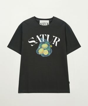 네트 시트론 반팔 티셔츠 차콜