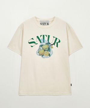 네트 시트론 반팔 티셔츠 크림