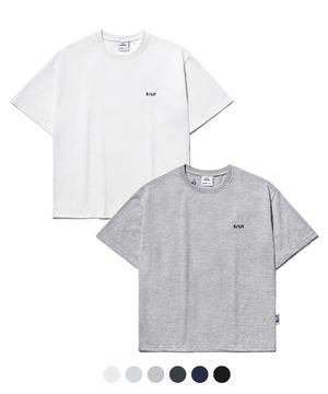 베이직 로고 러닝 프리 티셔츠 2PACK