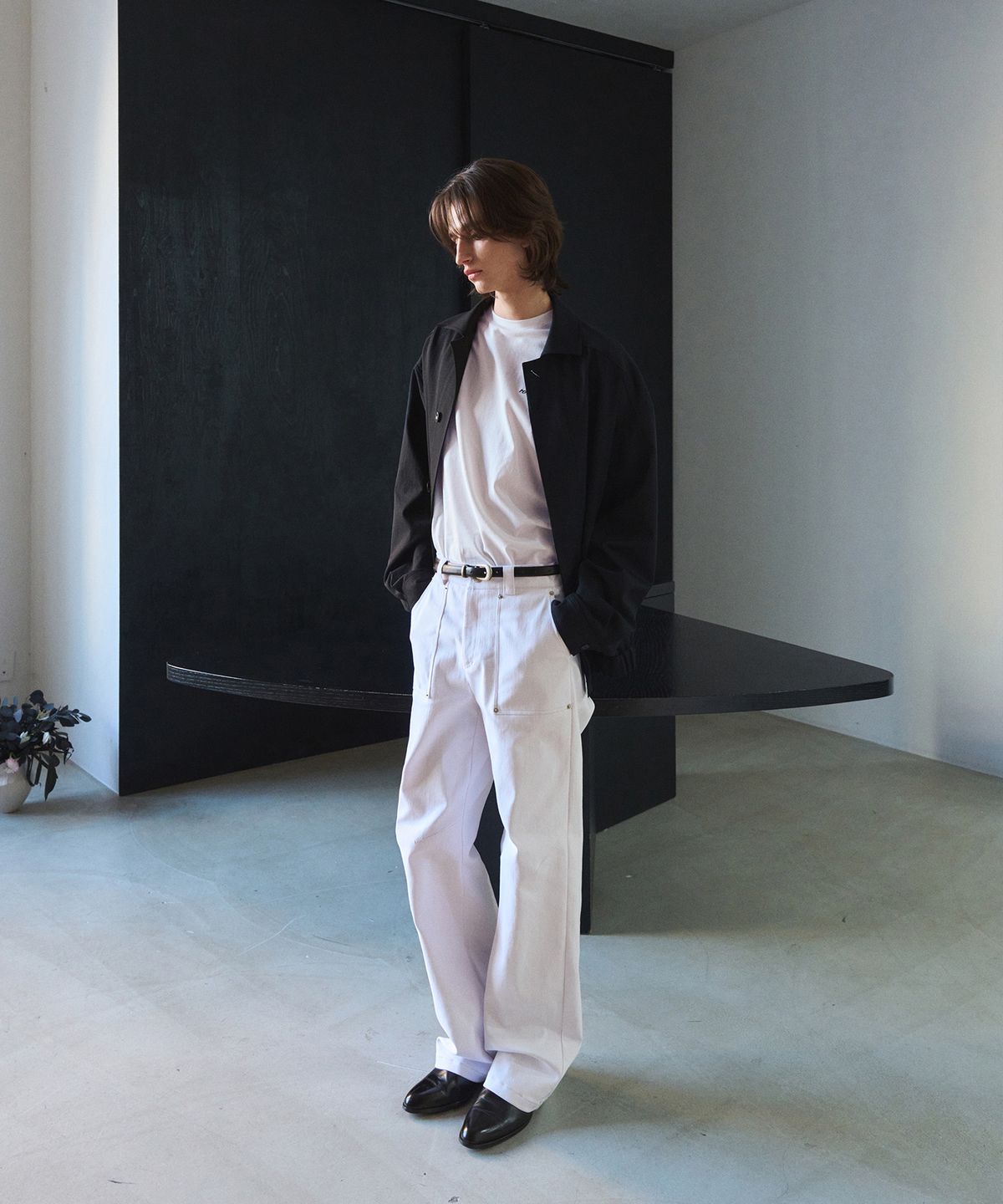 리이 맨(RERHEE MEN) WIDE LEG DENIM PANTS