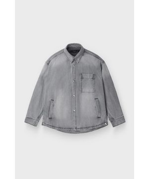 AZUREE 데님 긴팔 셔켓 IQJCS26701GYL