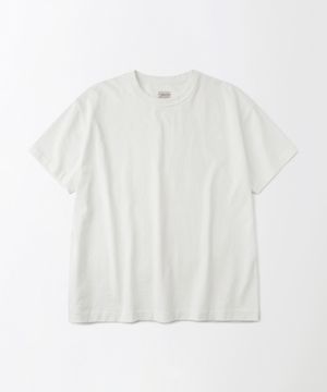CROP FIT HALF SLEEVE TEE_OFF WHITE