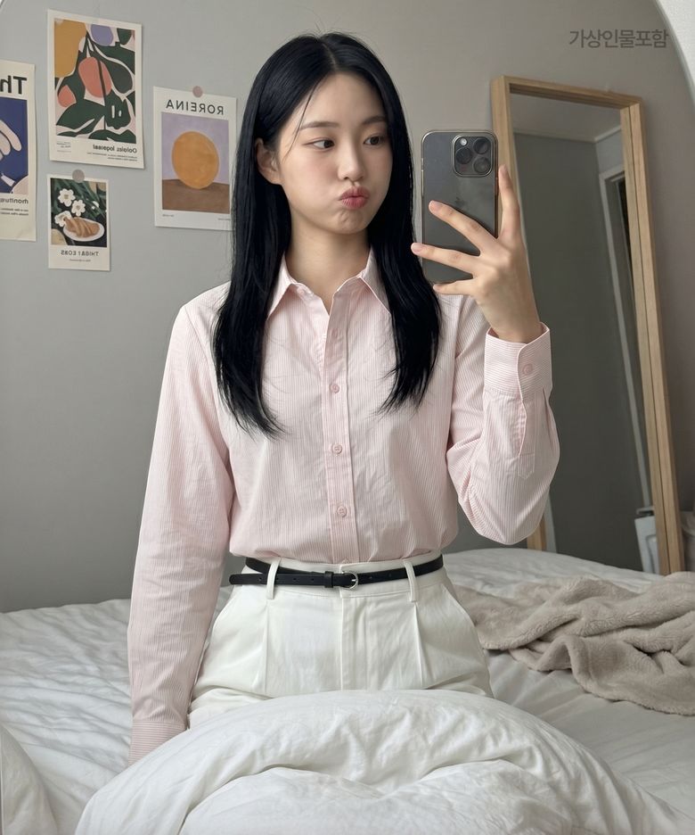 올데이 코튼 혼방 셔츠 RMYWG24R11