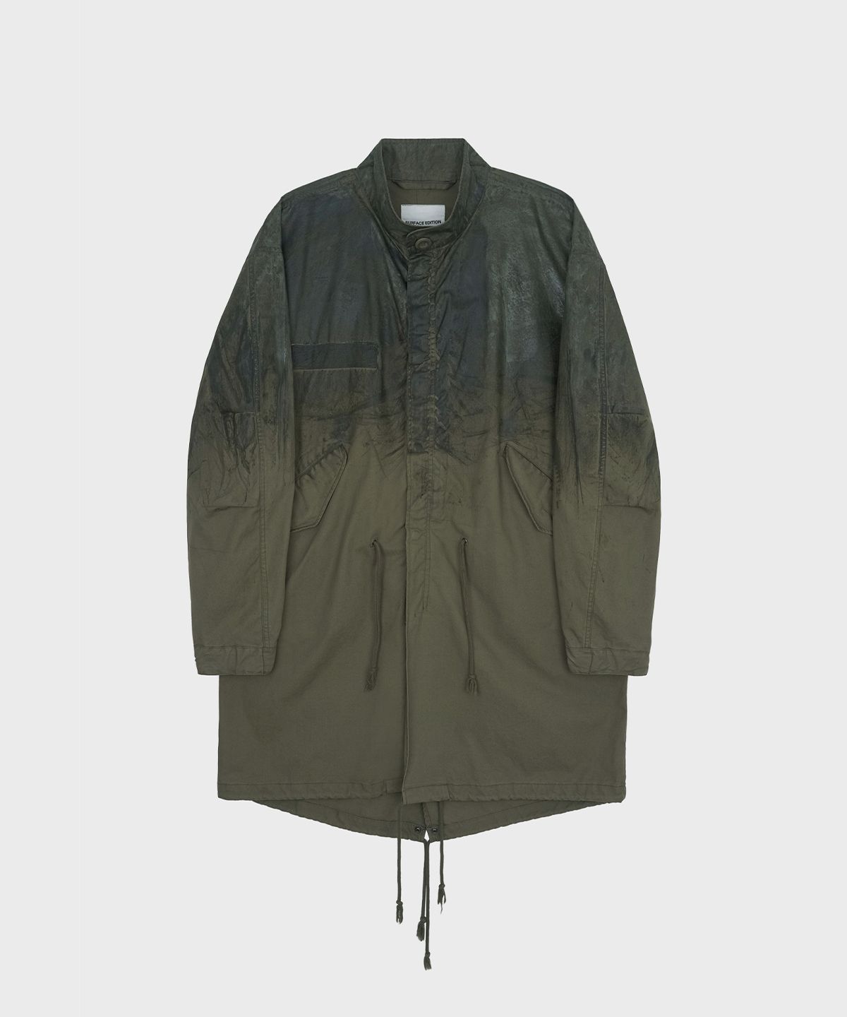 서피스에디션(SURFACE EDITION) WAXED M-65 FISHTAIL PARKA OLIVE