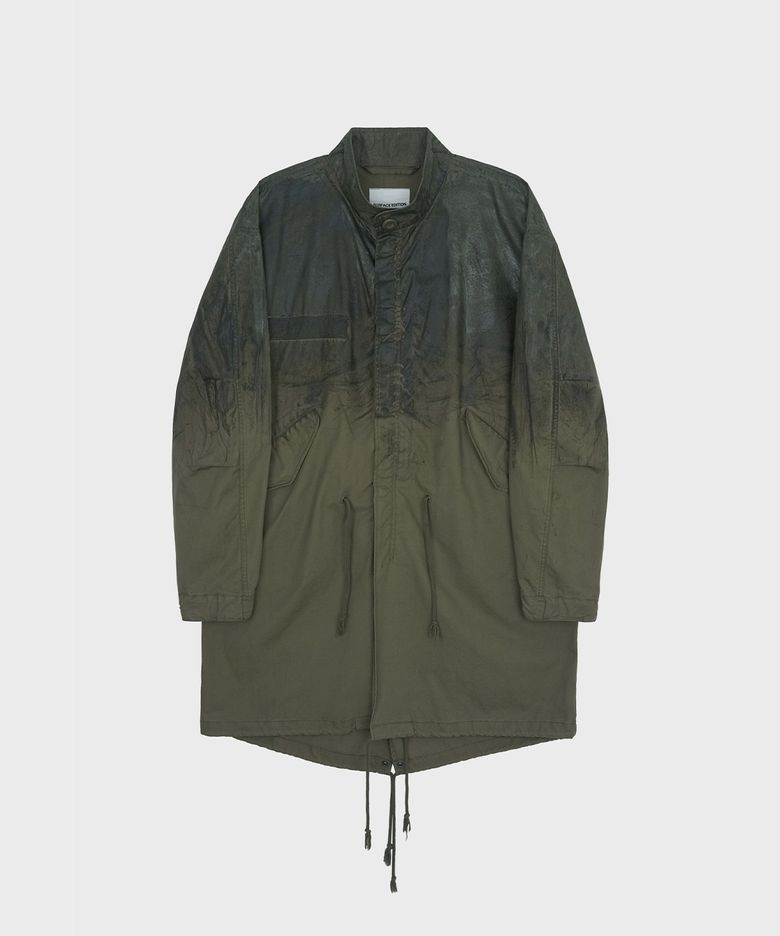 WAXED M-65 FISHTAIL PARKA OLIVE