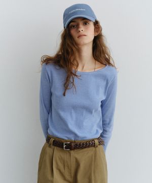 Stripe boatneck t-shirt