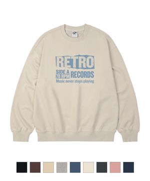 레트로 플레잉 오버핏 맨투맨_9 COL