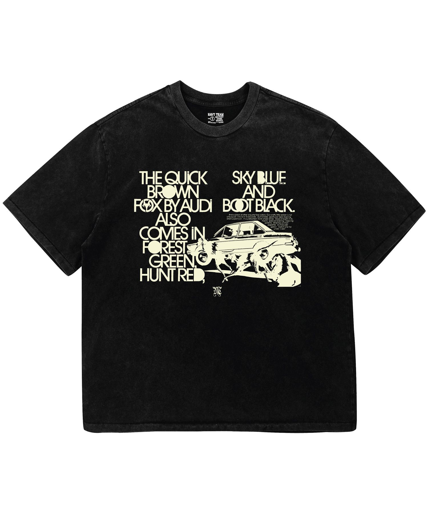 MUSINSA公式 | NAVYTEAM SKY BLUE AND BOOT BLACK ピグメントダイング 