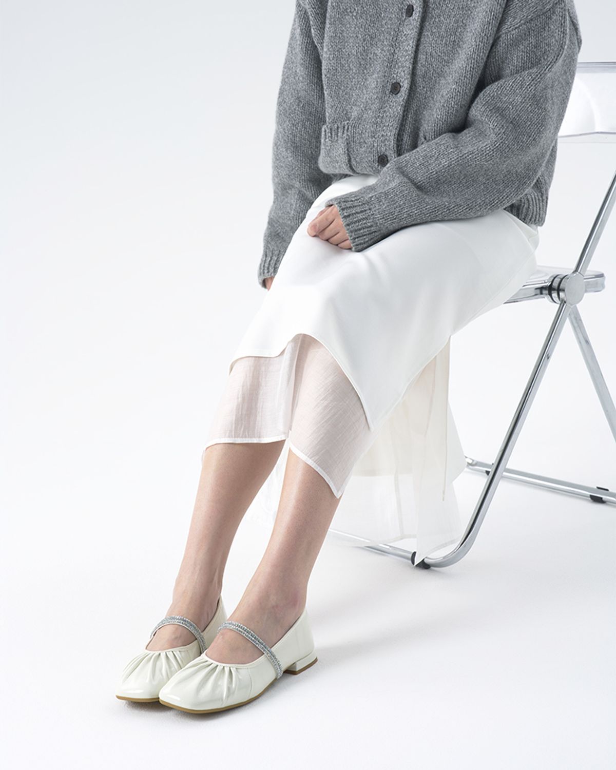 닥스 슈즈(DAKS SHOES) 여성 메리제인 플랫 KRF503LS32