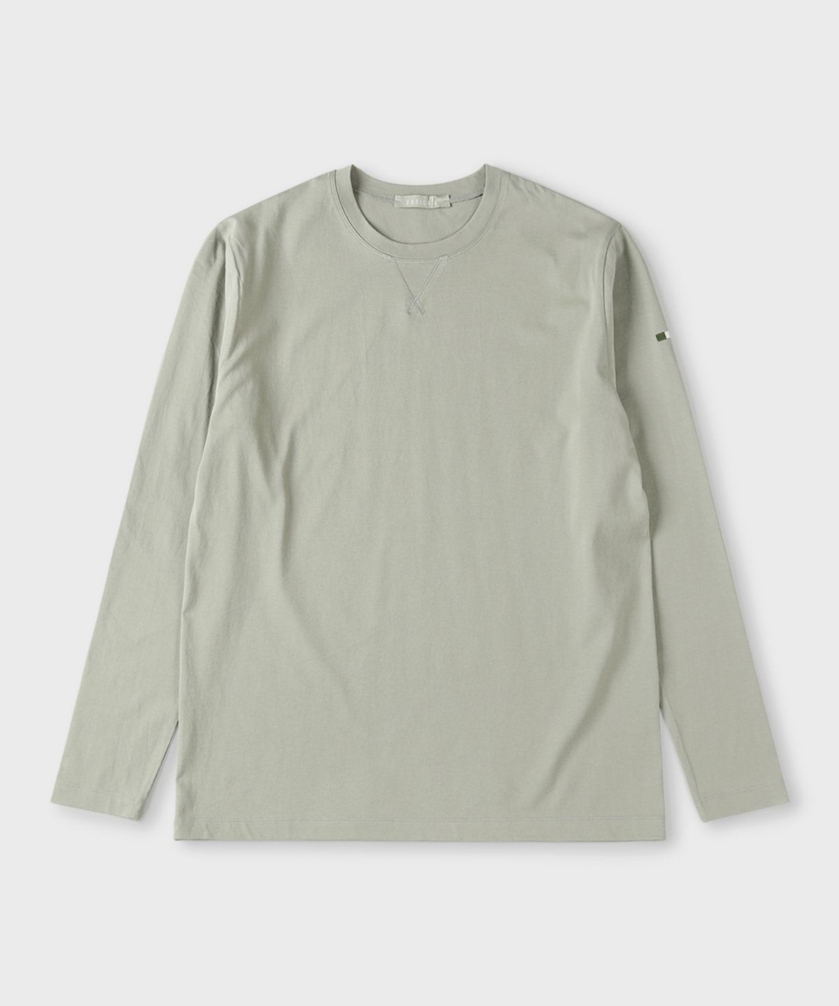 빠니깔레(PANICALE) 그레이 실키 코튼 로고 티셔츠