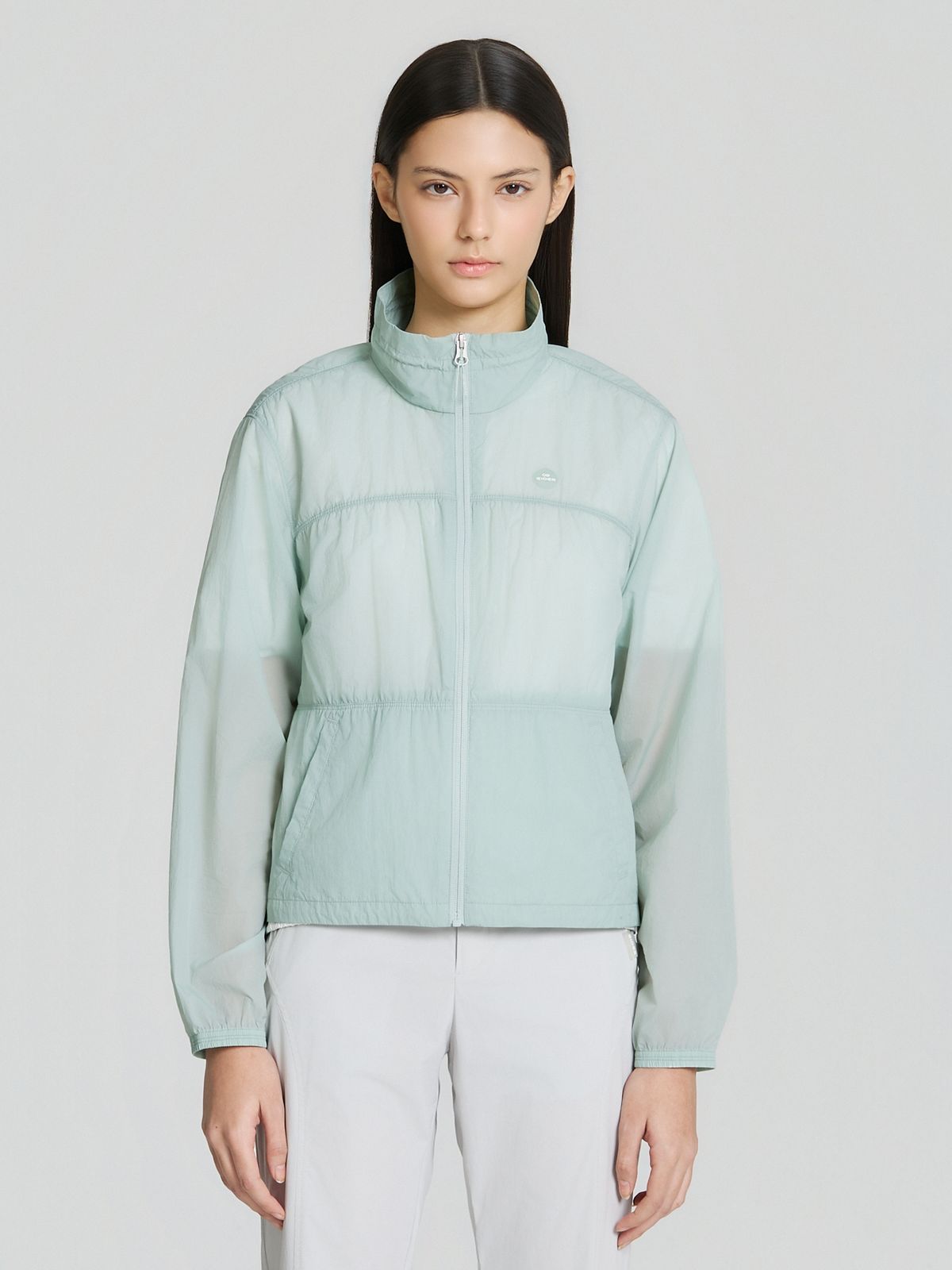 아이더(EIDER) SHEER (시어) 여성 경량 셔링 자켓_MINT