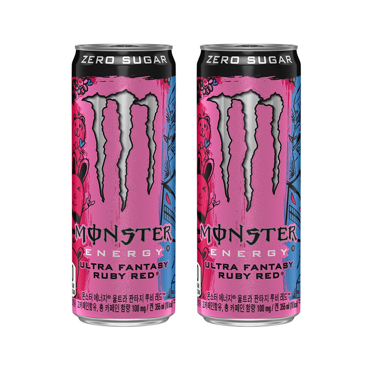 몬스터에너지(MONSTERENERGY) 몬스터 에너지 루비레드 355CAN X24