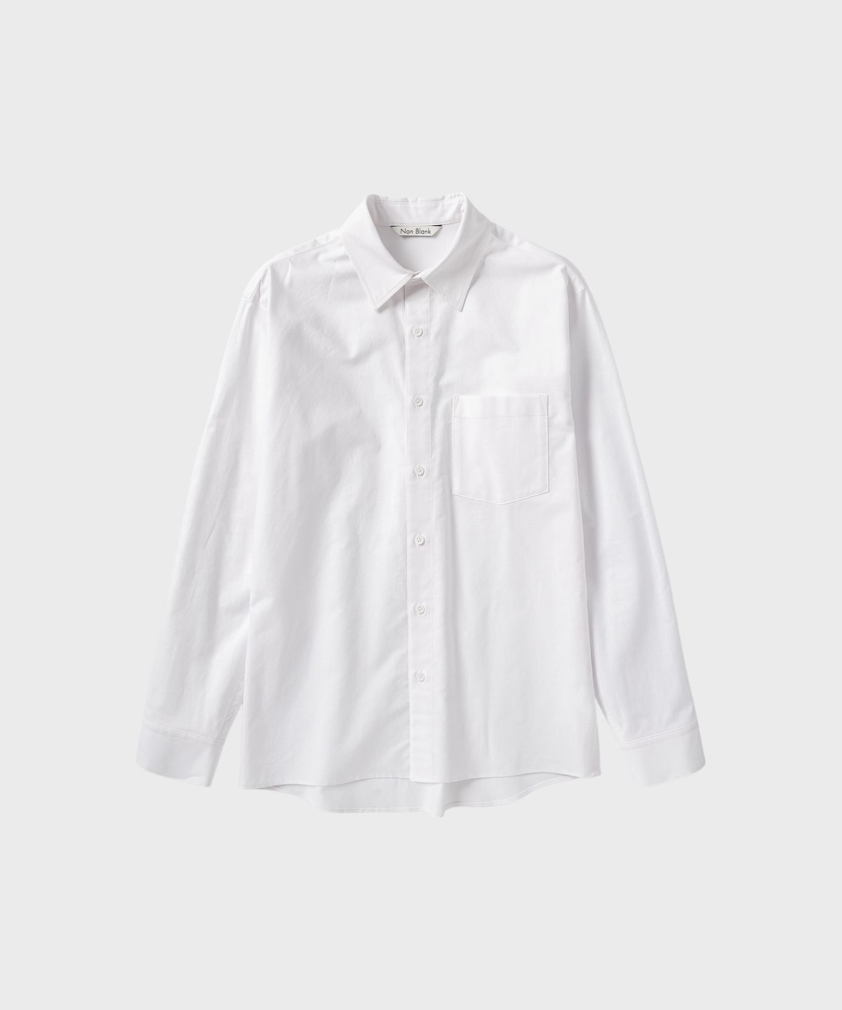 넌블랭크(NONBLANK) 에센셜 옥스포드 드레스 셔츠_WHITE