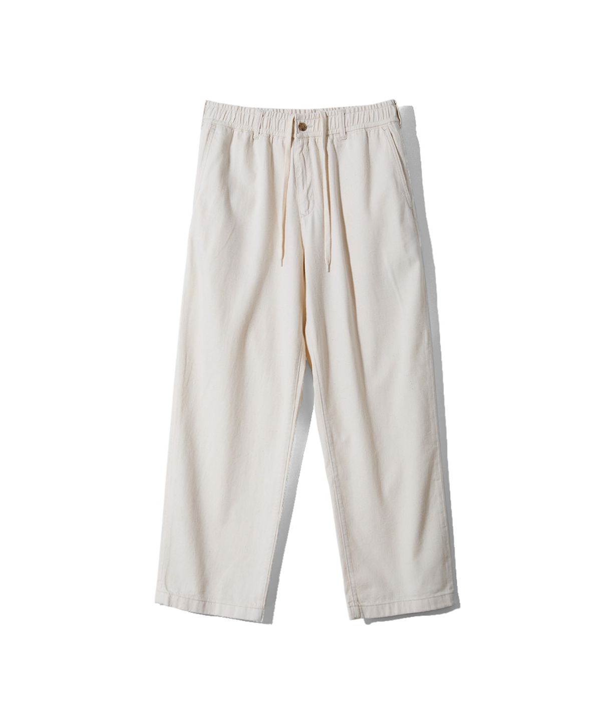 홀리선(HORLISUN) Cove Drape Loose Denim Pants Ecru