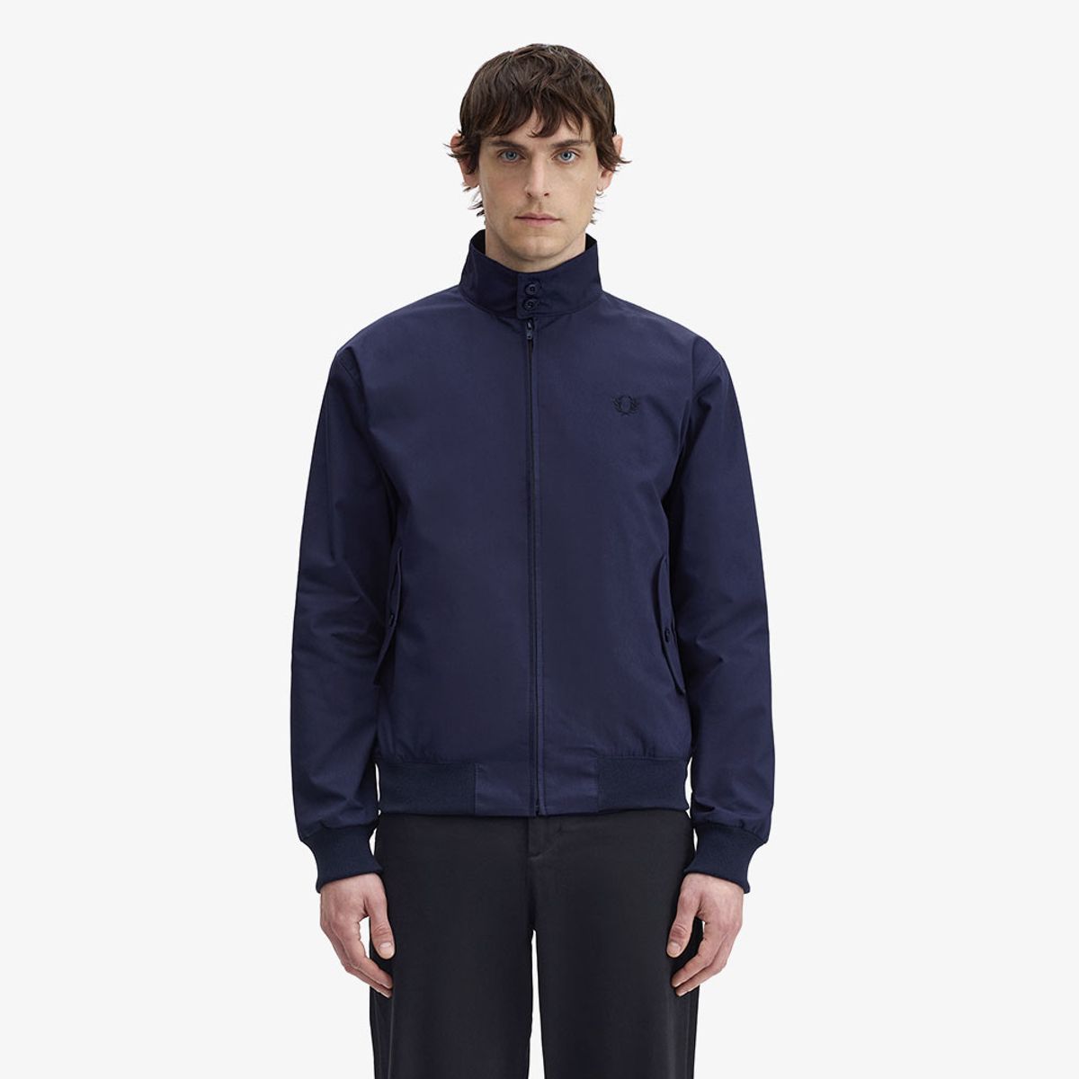 프레드페리(FRED PERRY) [Made in England] 메이드 인 잉글랜드 해링턴 재킷 - 네이비 AFPM2G97320-795