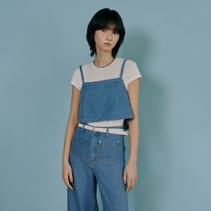 패턴 뷔스티에 뒤버튼 블라우스 AS1DB262