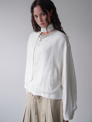 [모던실루엣/다양한스타일링/봄신상] 라운드 스트랩 집업 자켓 2colors