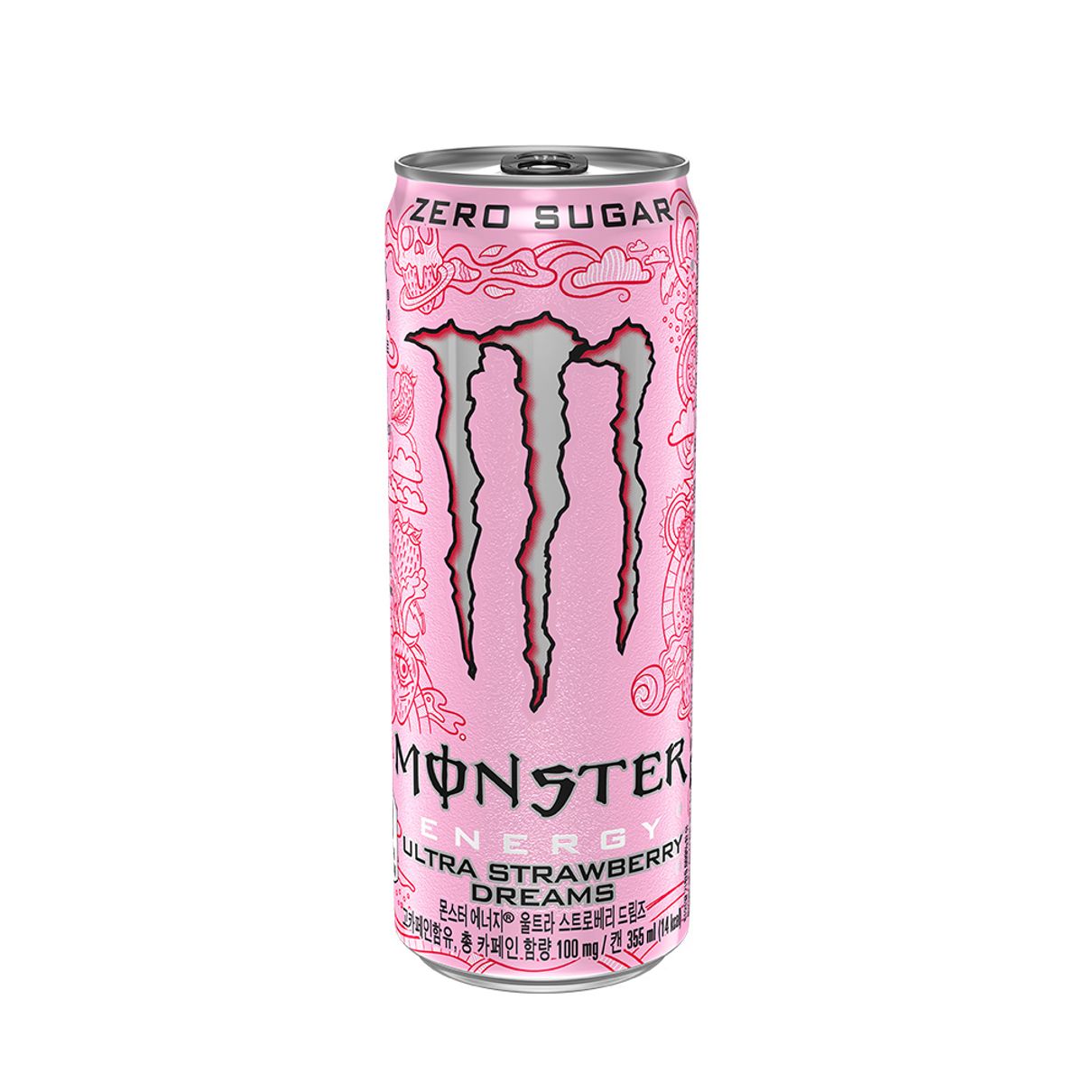 파워에이드(POWERADE) 몬스터 스트로베리 드림즈 355CAN X24
