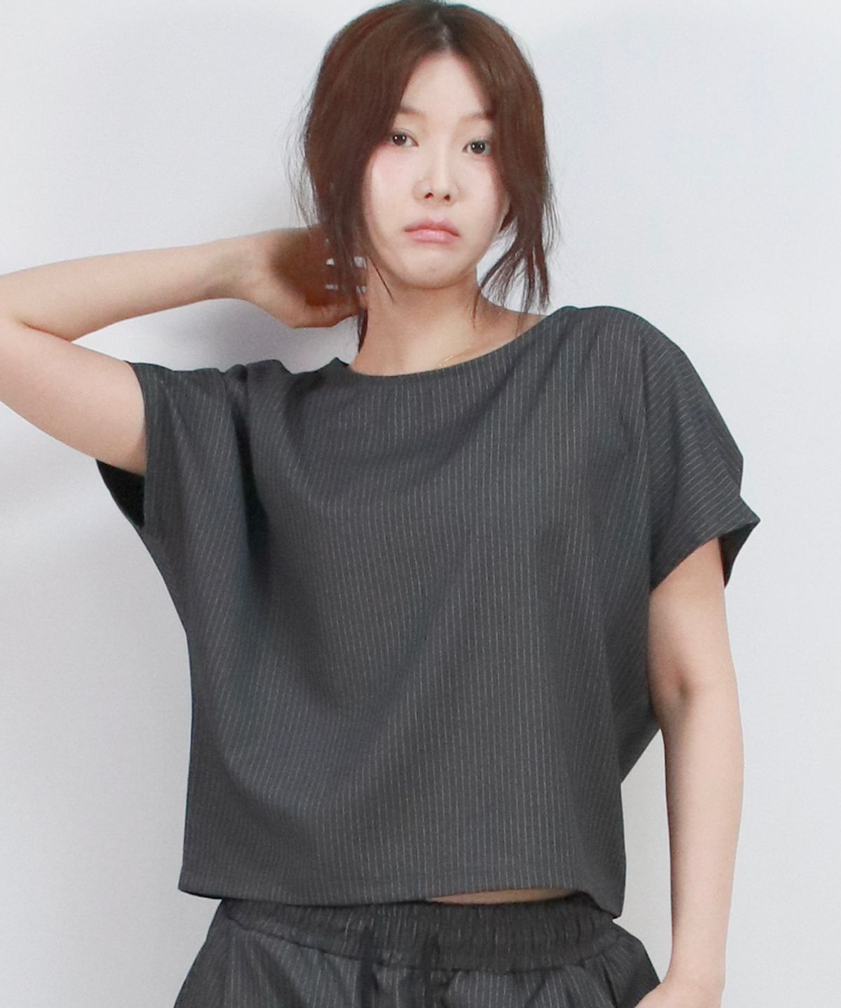 드마크(DEMARC) Pin Stripe Mini French Shirt