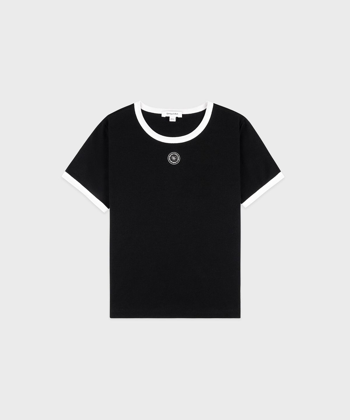 스포티앤리치(SPORTY&RICH) SRHWC 링거 티셔츠 R255AWT026