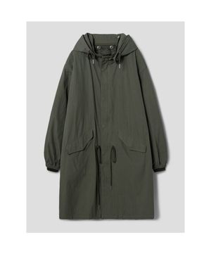 라이너 디테쳐블 피시테일 후드 롱 재킷  카키