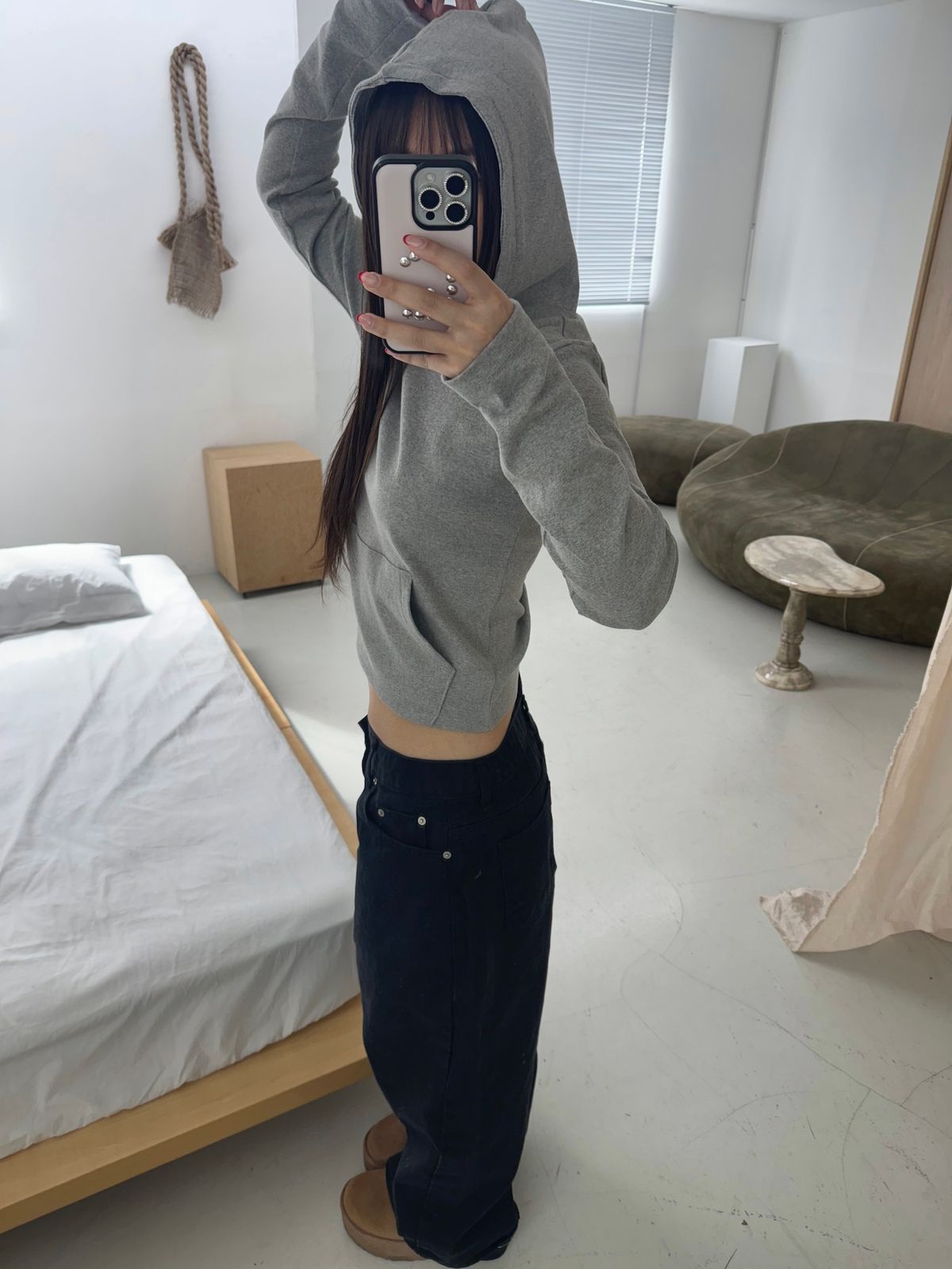 디어시스(Dearsis) Hoodie Long Sleeve (Gray)