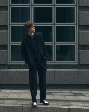 마이크로 패턴 컴포트핏 셋업 블랙 BNFMEA263BK_BNFMTA362BK