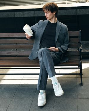 하운드투스 스트레치 셋업 그레이 BNFMEA274GY_BNFMTA374GY