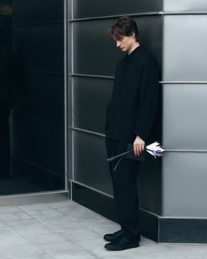 라이트 스트레치 셋업 팬츠 블랙 BNFMTA368BK