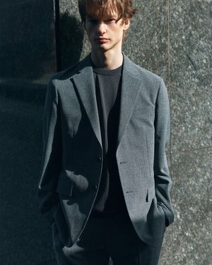 하운드투스 스트레치 셋업 자켓 그레이 BNFMEA274GY