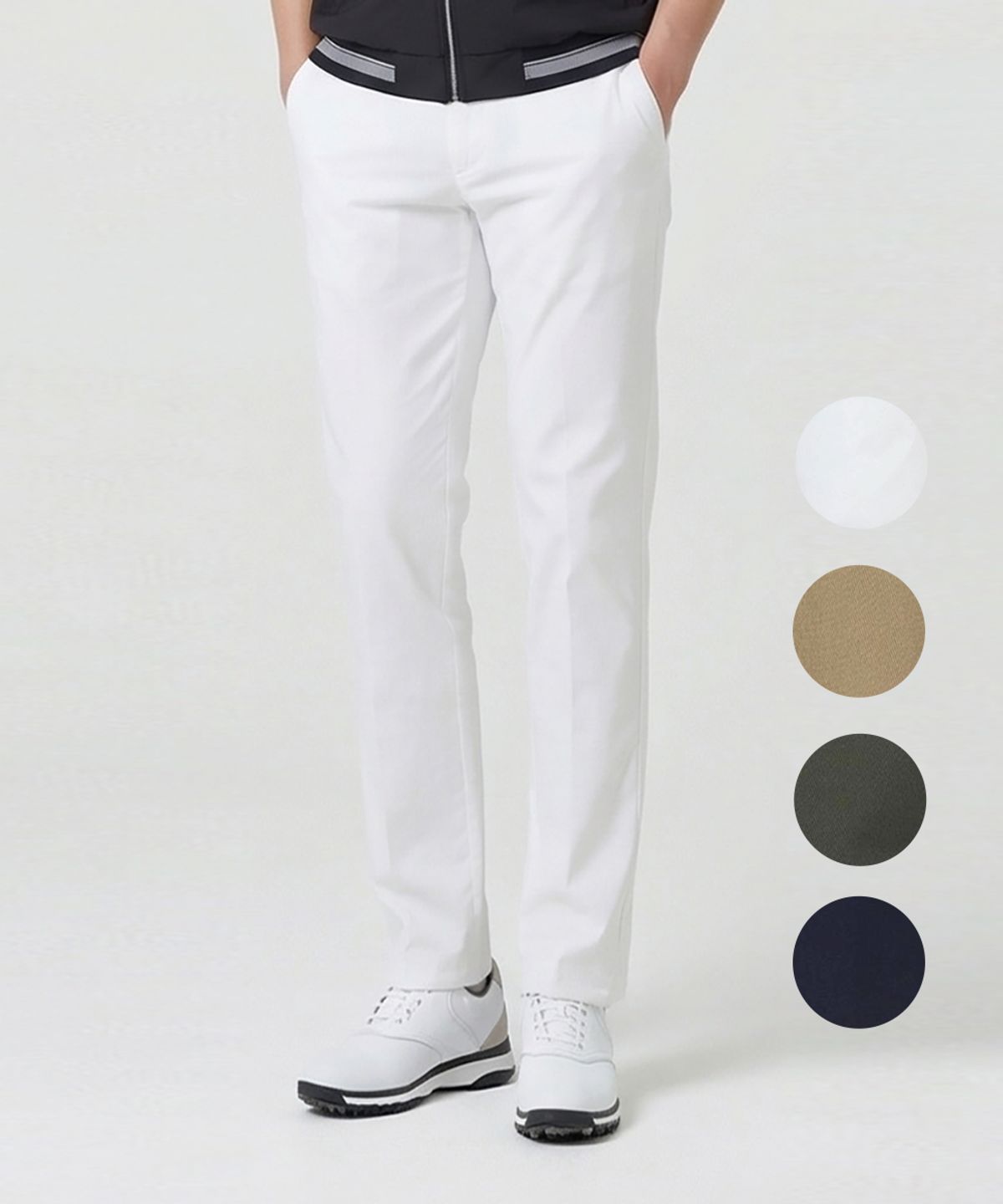 김영주 골프(KIM YOUNG JOO GOLF) 봄가을 옆밴딩 면 데일리 남성 스판 바지 DQSMSL03