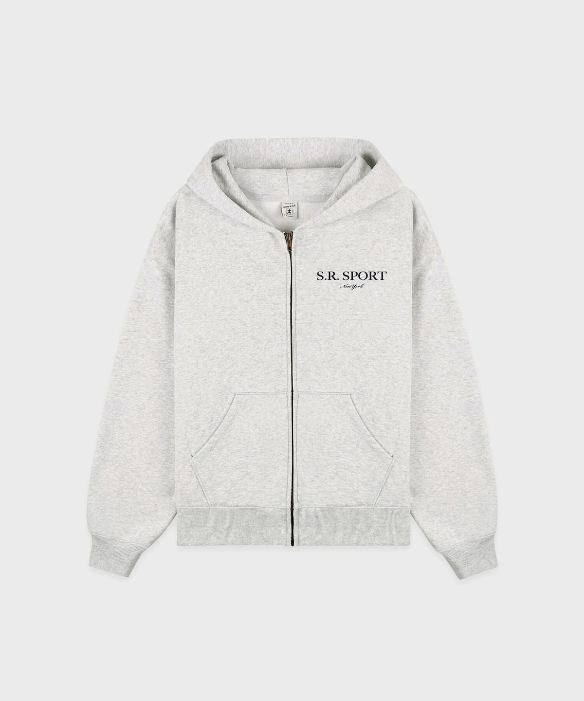 스포티앤리치(SPORTY&RICH) SR 스포츠 짚업 후디 R256AWW106