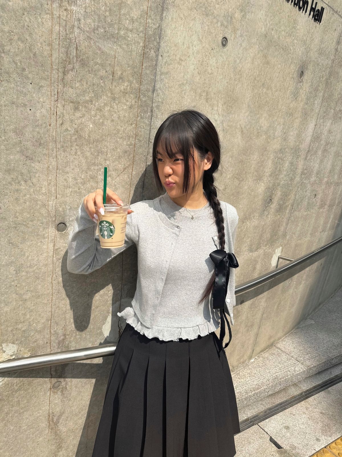 디어시스(Dearsis) Layerd Frill Cardigan (Gray)
