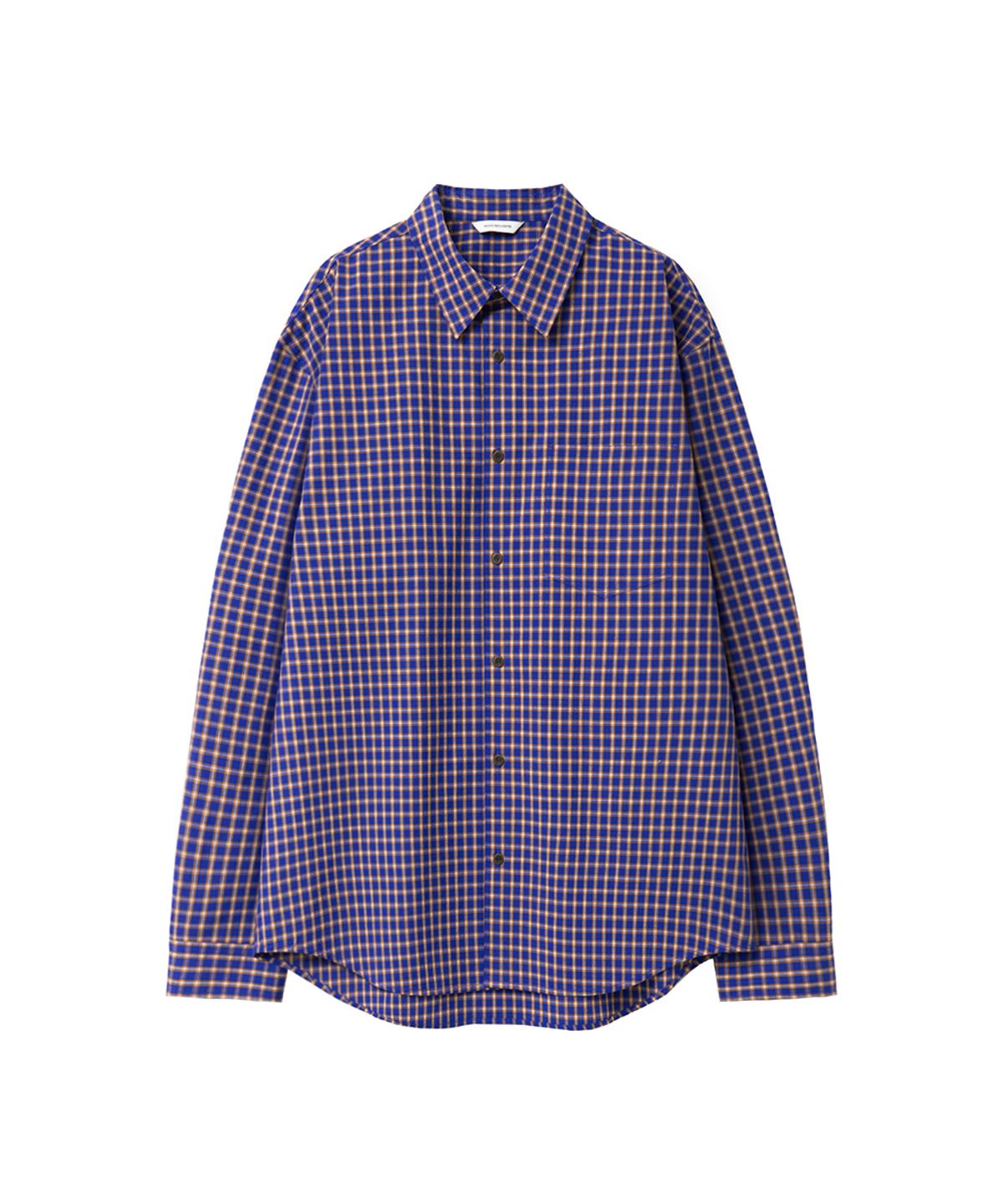 유체 프레타 포르테(YOUCHE PRET A PORTER) SQ OFFSET CHECK SHIRTS Cobalt Check