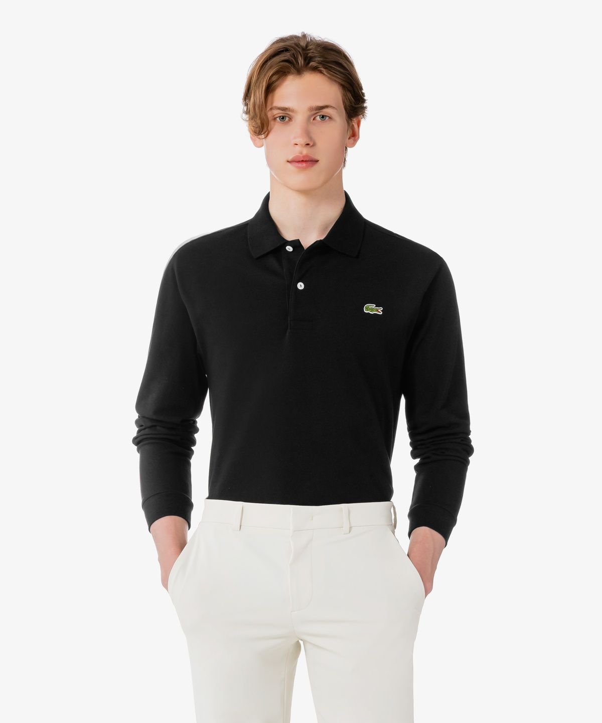 라코스테(LACOSTE) 남성 프렌치 레귤러핏 베이직 긴팔 폴로 셔츠 PH732E-56G 031