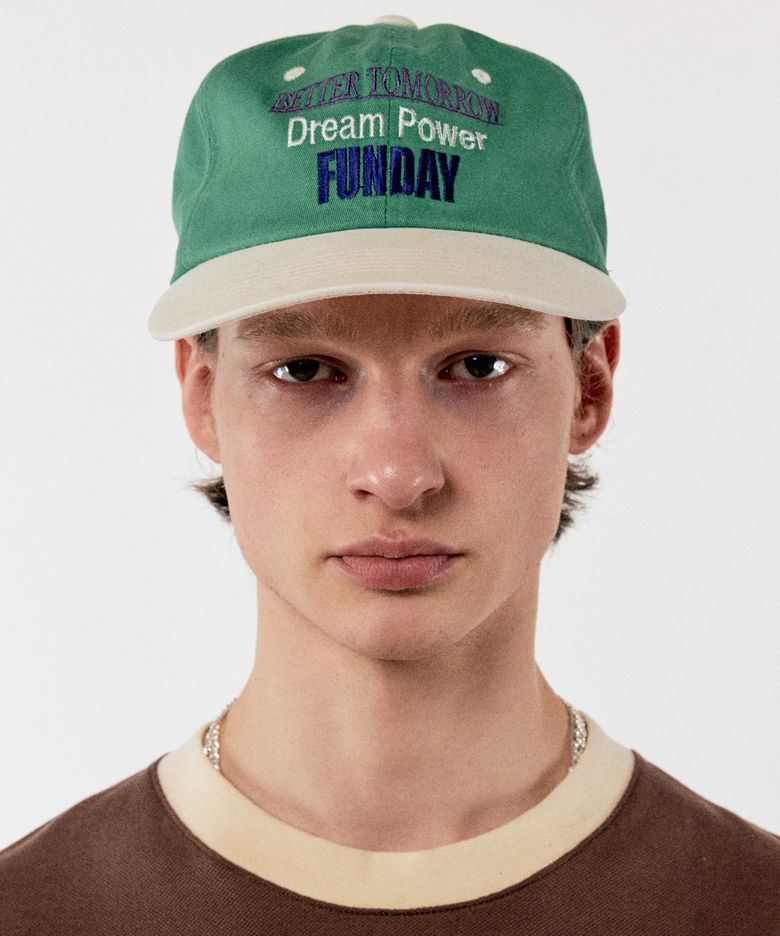 FUNDAY 5-PANEL CAP_GREEN SNOW