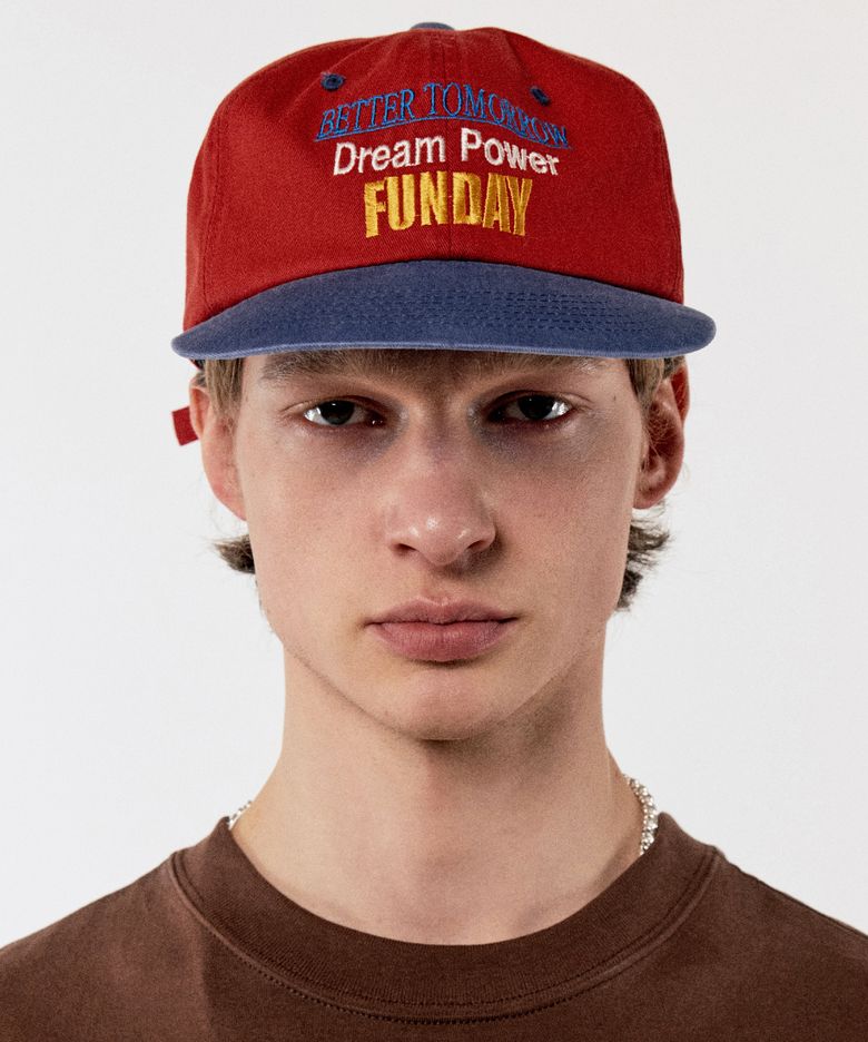 FUNDAY 5-PANEL CAP_RED NAVY