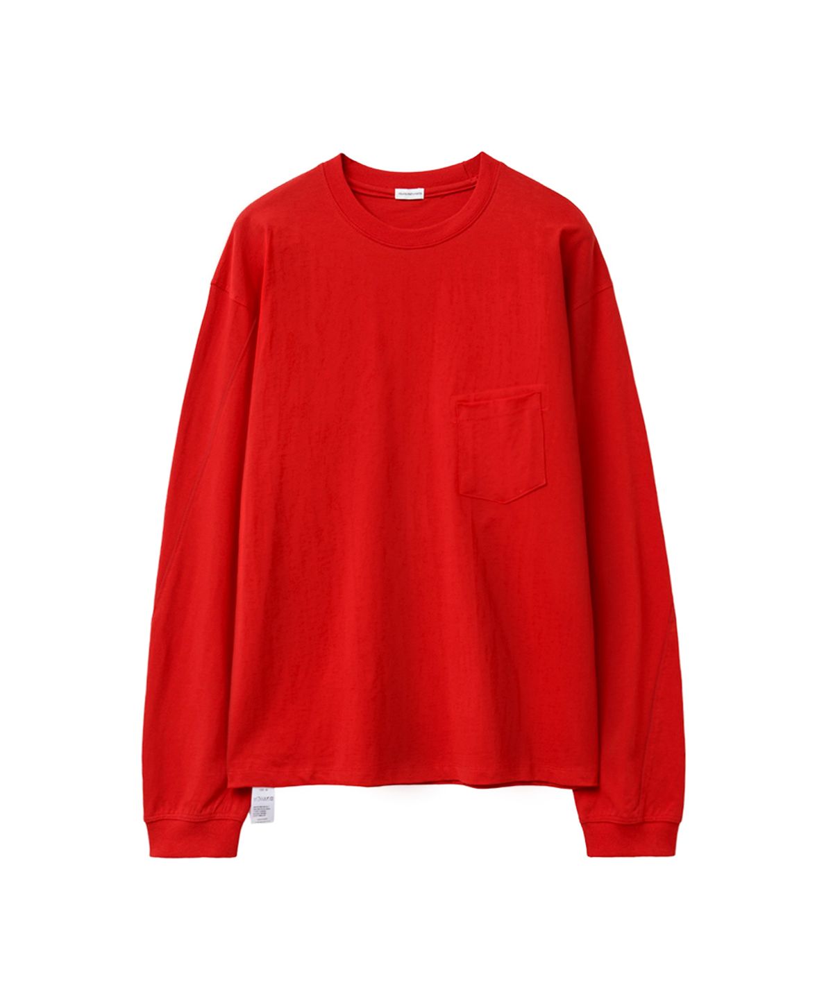 유체 프레타 포르테(YOUCHE PRET A PORTER) SQ SLANT LONG SLEEVE TEE Scarlet Red