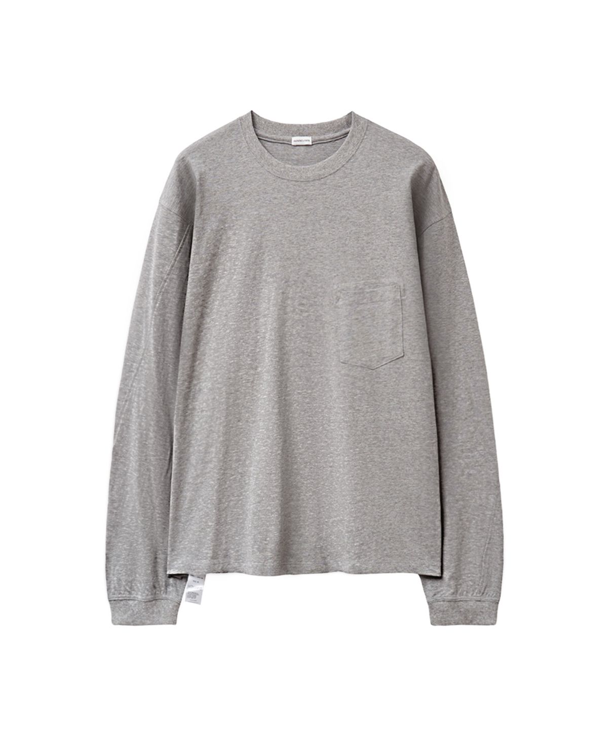 유체 프레타 포르테(YOUCHE PRET A PORTER) SQ SLANT LONG SLEEVE TEE Heather Gray