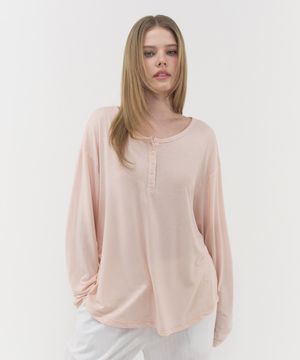 쿨 라이트 헨리넥 롱슬리브 티셔츠 (4색상)