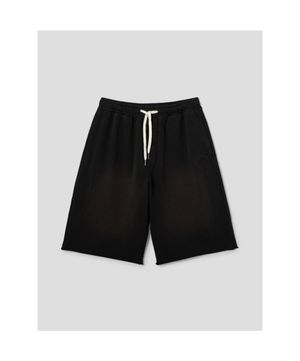 S.W.SMILEY® 다잉 버뮤다핏 스 팬츠  블랙