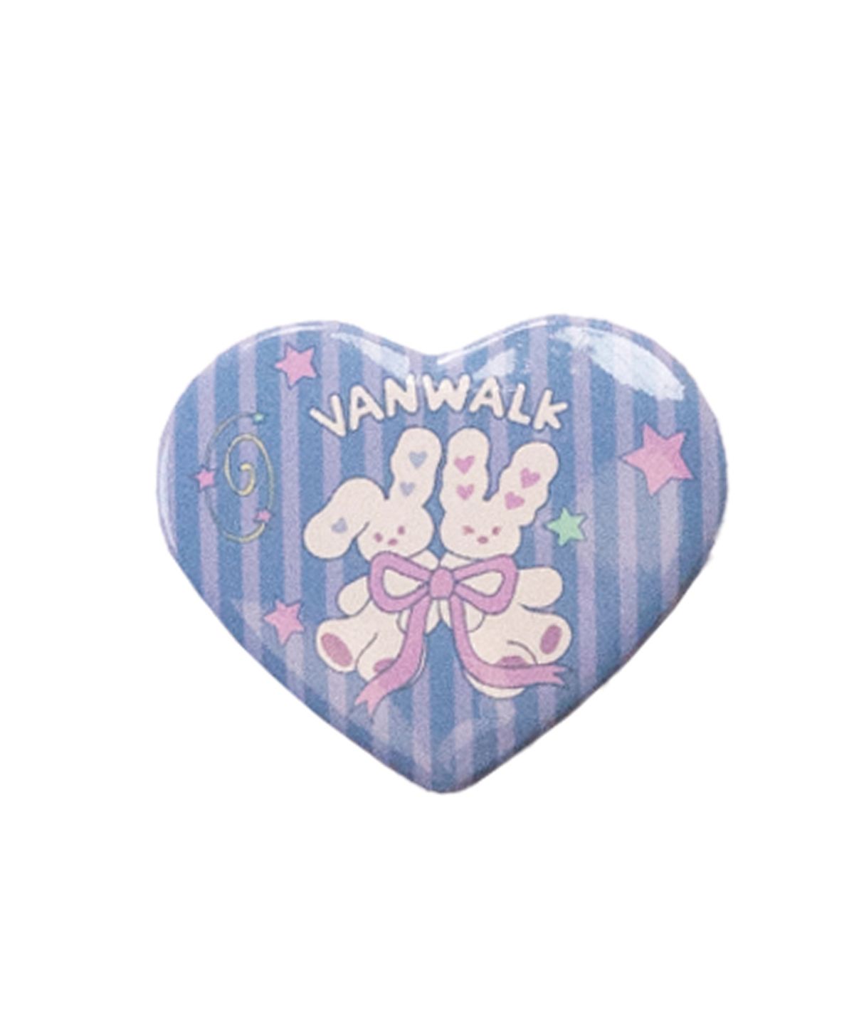 반워크(VANWALK) 위시 뱃지 [하트 토끼]