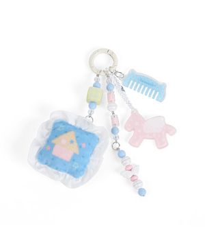 럭키 포니 쿠션 키링 [스카이]