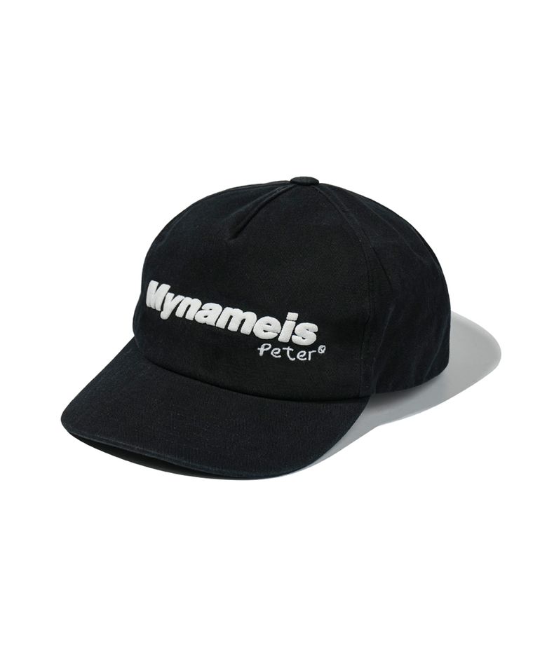 5-PANEL PETER LOGO CAP - BLACK