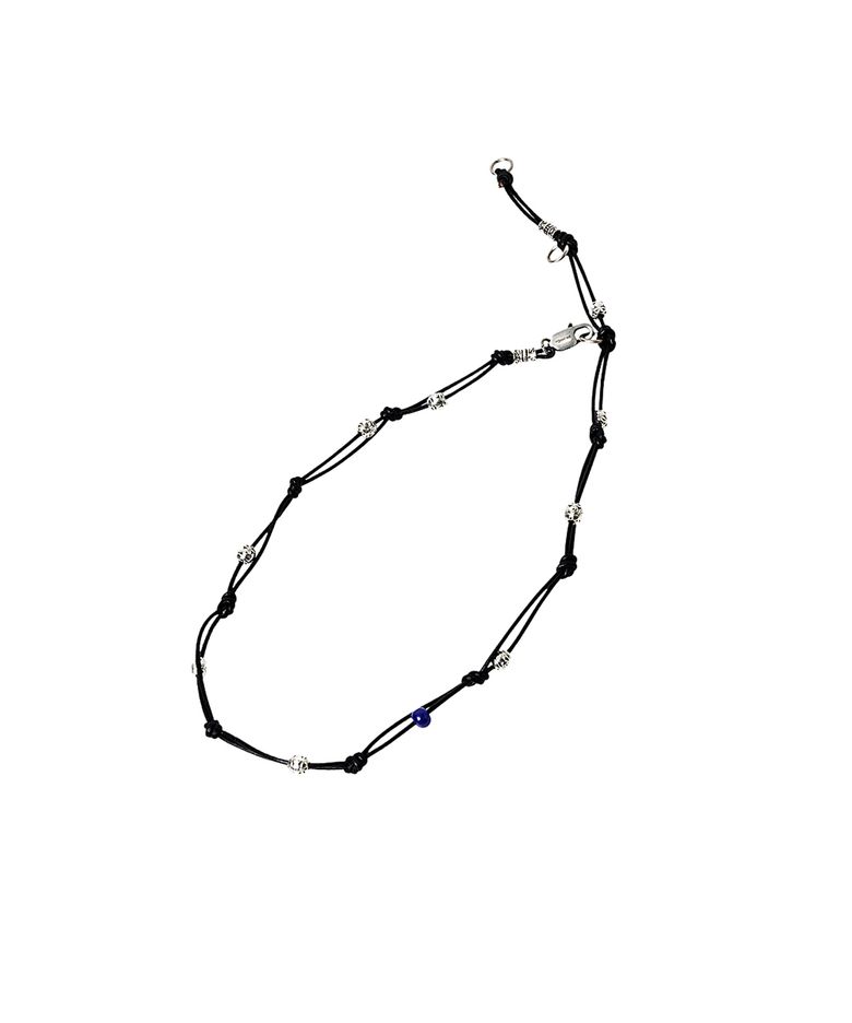 SQ NODE NECKLACE 001 Obsidian Black