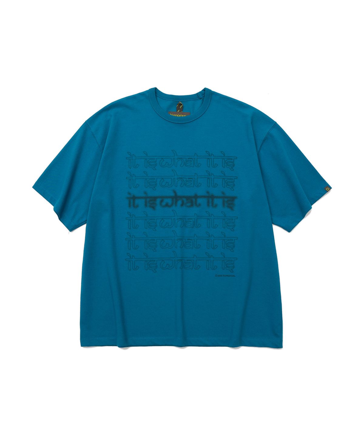 휴머러스 어카운트(HUMOROUS ACCOUNT) IWI H/S TEE / TEAL BLUE