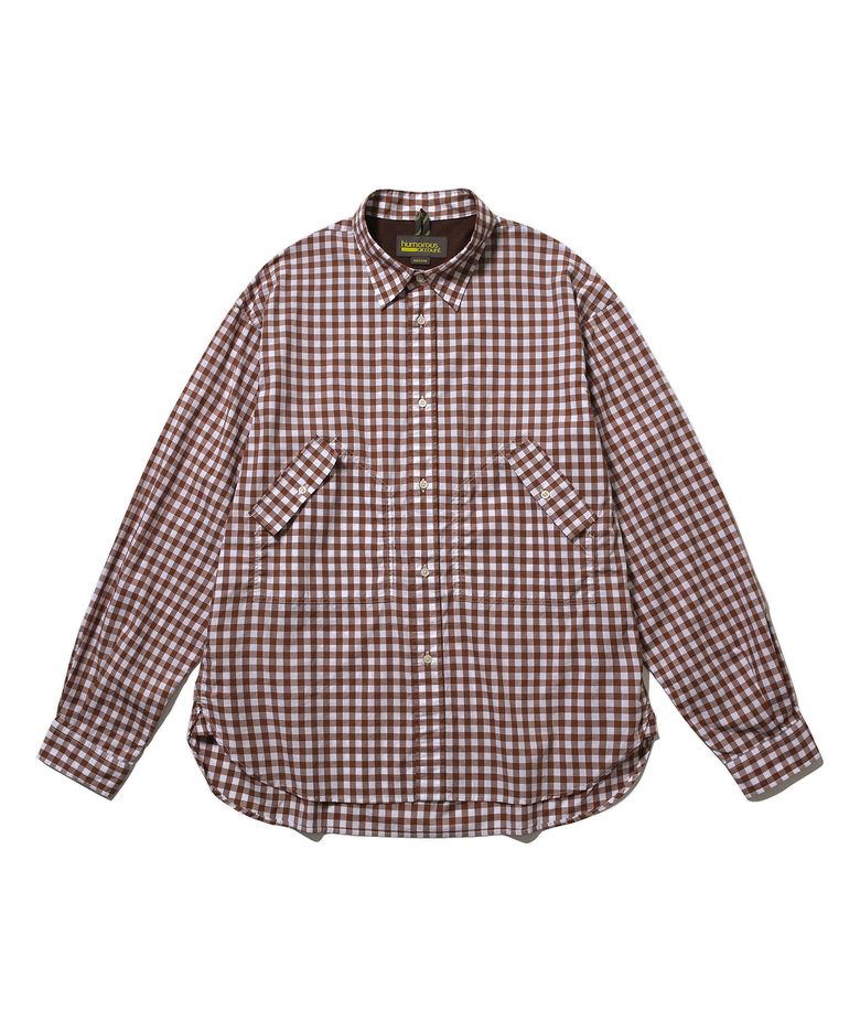 REST SHIRT / BROWN GINGHAM