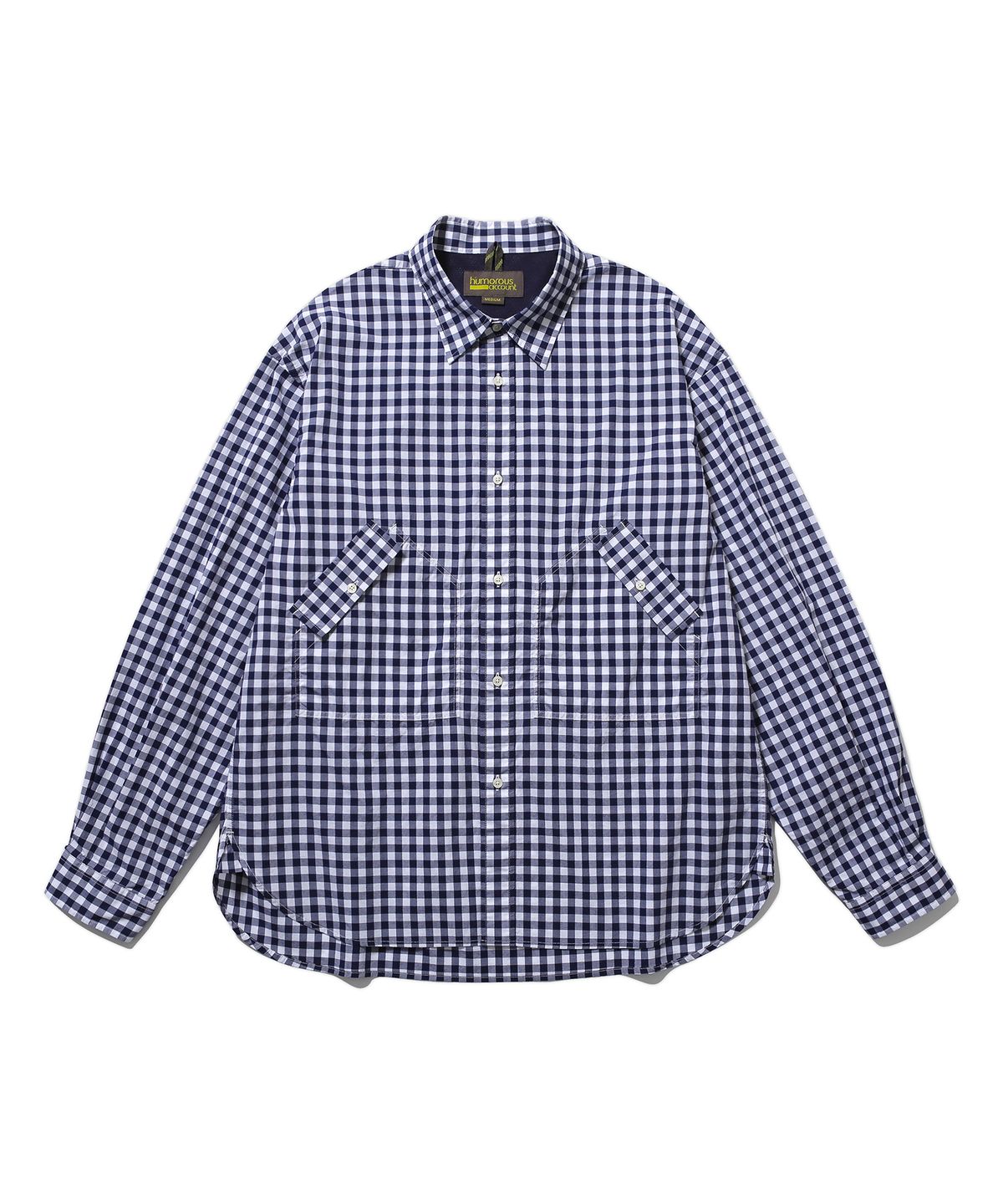 휴머러스 어카운트(HUMOROUS ACCOUNT) REST SHIRT / NAVY GINGHAM